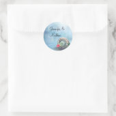 Sticker Rond Imaginaire Beach Enveloppe de mariage (Sac)