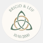 Sticker Rond Imaginaire Celtic Mariage (Devant)