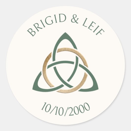 Sticker Rond Imaginaire Celtic Mariage (Devant)
