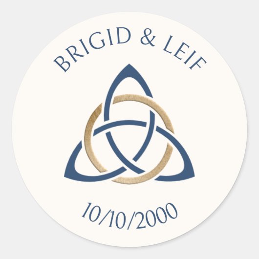 Sticker Rond Imaginaire Celtic Mariage (Devant)