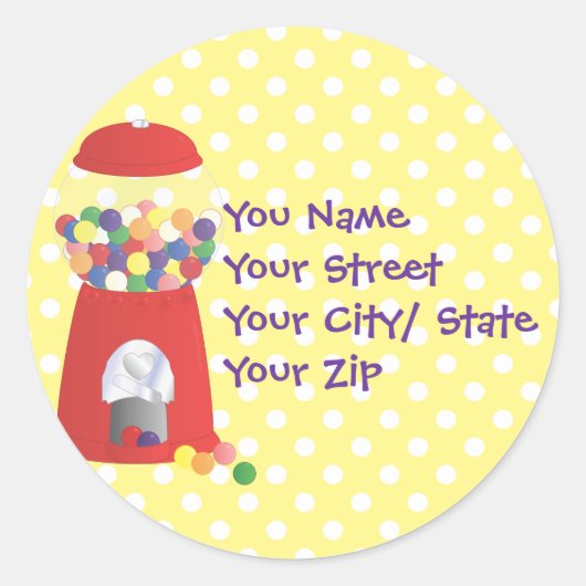 Sticker Rond Imaginaire de gumball (Devant)