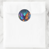 Sticker Rond Imaginaire de printemps Crystals Monarch Butterfly (Sac)