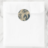 Sticker Rond Imaginaire Dragons antiques (Sac)