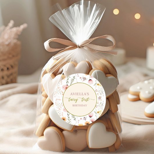 Sticker Rond Imaginaire Fairy Premier Fleur sauvage