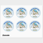 Sticker Rond Imaginaire Football DIEU (Feuille)