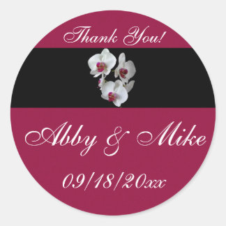 Sticker Rond Imaginaire orchidée