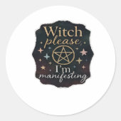 Sticker Rond Imaginaire Whimsigoth - Forêts mystiques, Lunes et (Devant)