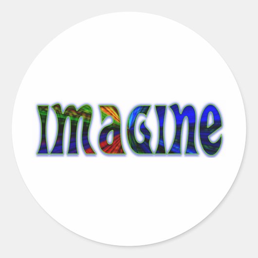 Sticker Rond Imaginez (Devant)