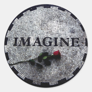 Sticker Rond Imaginez le monument