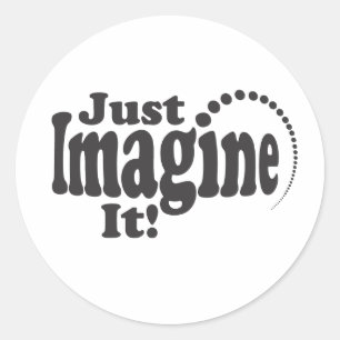 Sticker Rond Imaginez ! -Points