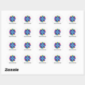 Sticker Rond Imaginez Star (Feuille)
