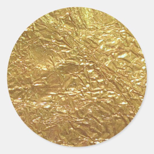 Sticker Rond Imitation Gold Leaf (Devant)