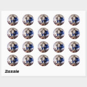 Sticker Rond Immaculée conception (Feuille)