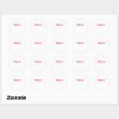 Sticker Rond Immune - Conception de sensibilisation au virus Co (Feuille)