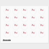 Sticker Rond Impact considérable des petits votes - Élections a (Feuille)