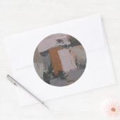 Sticker Rond Impasto Abstrait I (Enveloppe)
