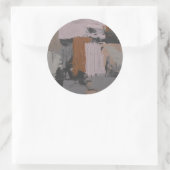 Sticker Rond Impasto Abstrait I (Sac)