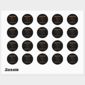 Sticker Rond Imperturbable par les âmes négatives Mesdames Hist (Feuille)