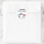 Sticker Rond Imposant (Sac)