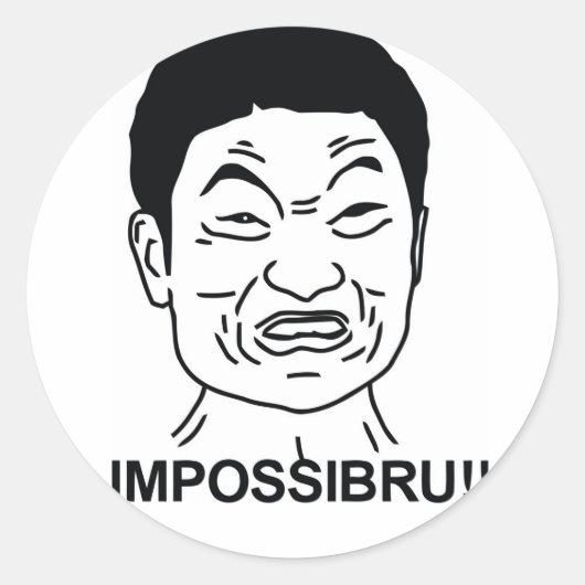 Sticker Rond Impossibilité (Devant)