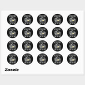 Sticker Rond Impossible de blesser les sentiments, tenait autre (Feuille)