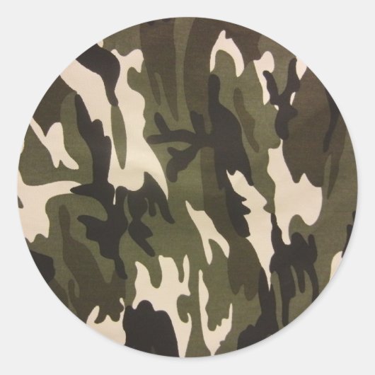 Sticker Rond Impression Camo (Devant)