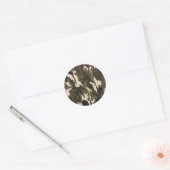Sticker Rond Impression Camo (Enveloppe)