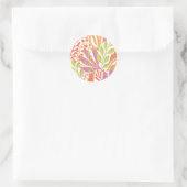 Sticker Rond Impression couleur vive (Sac)