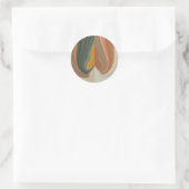 Sticker Rond Impression d'art Abstrait rétroactif (Sac)