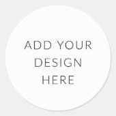 Sticker Rond Impression d'autocollants ronds (Devant)