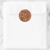 Sticker Rond Impression de cerfs aquarelle (Sac)