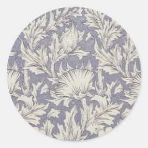 Sticker Rond Impression de papier peint Horn Poppy de William M