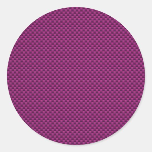 Sticker Rond Impression en fibre de carbone violet Fushia (Devant)
