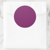 Sticker Rond Impression en fibre de carbone violet Fushia (Sac)