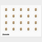 Sticker Rond Impression feuille Excel Jésus 50 pages blanches H (Feuille)