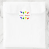Sticker Rond impression manuelle (Sac)