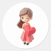 Sticker Rond Impression personnalisée en ligne à chaque occasio (Devant)