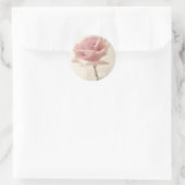 Sticker Rond Impression rose (Sac)