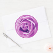 Sticker Rond Impression rose Lavender (Enveloppe)