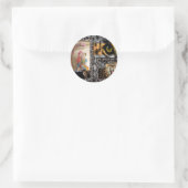 Sticker Rond Impression Tiger & Couple Art (Sac)