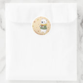 Sticker Rond Impressionnant Art d'automne (Sac)