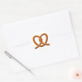 Sticker Rond Imprimantes de dessin Cute Pretzel (Enveloppe)