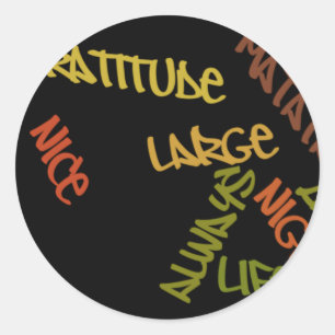 Sticker Rond Imprimé Vie Vie Imprimé