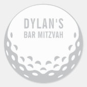 Sticker Rond IMPRIMER COMMANDE enveloppe partie pour phoque bal (Devant)