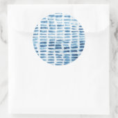 Sticker Rond Imprimer l'aquarelle Indigio (Sac)