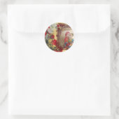 Sticker Rond Imprimer mariage Doll Portrait Graphique (Sac)