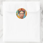 Sticker Rond Imprimerie Frida Kahlo (Sac)