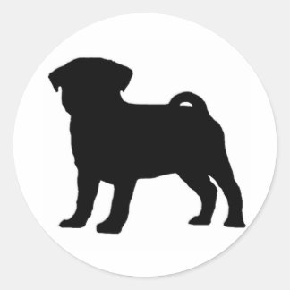Sticker Rond ImprimerPug