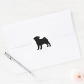 Sticker Rond ImprimerPug (Enveloppe)