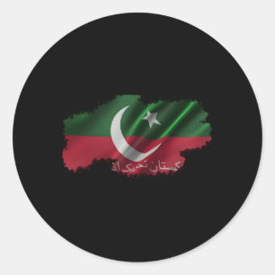 Sticker Rond Imran Khan Pti Premier ministre du Pakistan